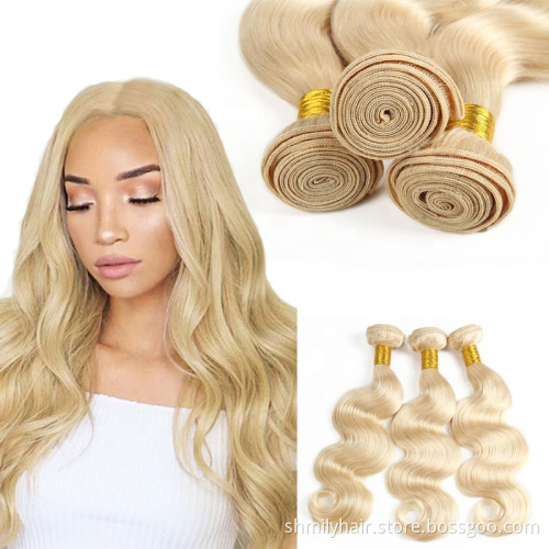 Raw Cambodian Hair Unprocessed 613 Honey Blonde Virgin Hair Bundles Vendors,12A Grade Cuticle Raw Virgin Cheap Human Hair